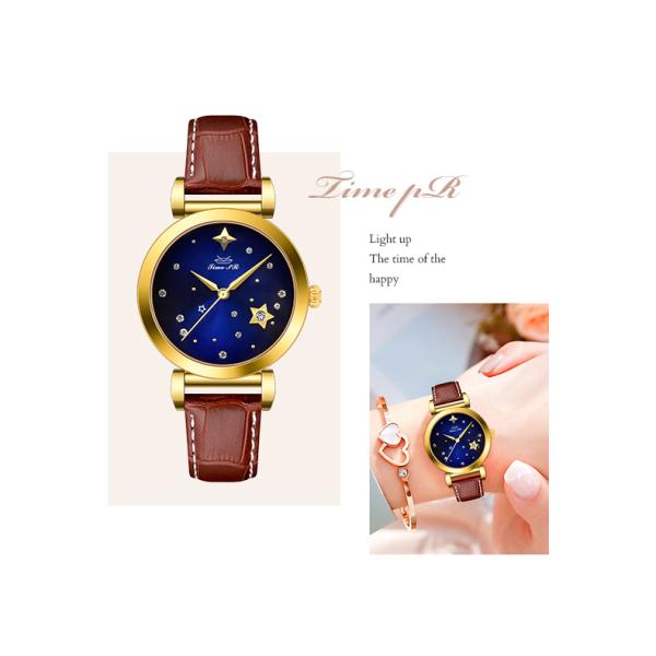 2022 Elegant Stainless Steel Quartz Watch Small Round Gold Watch Design For Lady