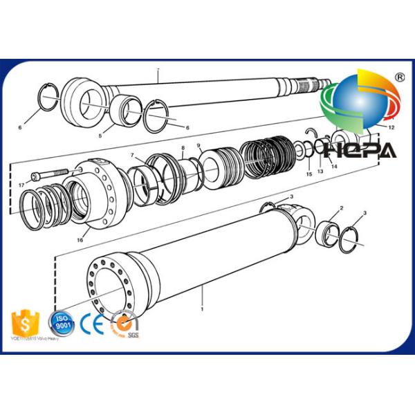 VOE11705815 11705815 Bucket Cylinder Seal Kit For Volvo EC340