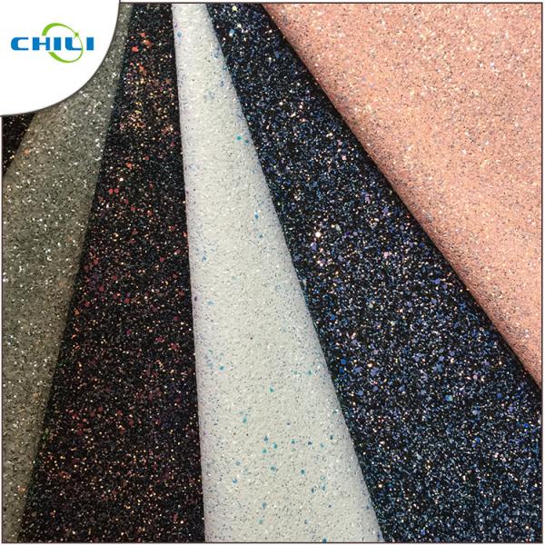 Quality Grade 3 Glitter Leather Fabric Style Mixed Attractive High Brightness wholesale