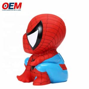 OEM factory make Cartoons Plastic Coin Bank PVC Pika With Lock Key Piggy Bank