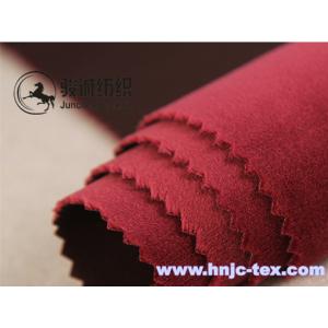 100% Polyester Imitation sheep leather compoud fabric pants, leggins fabric for