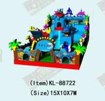 Marine - Themed Inflatable: Shark Slide & More Blue Customized