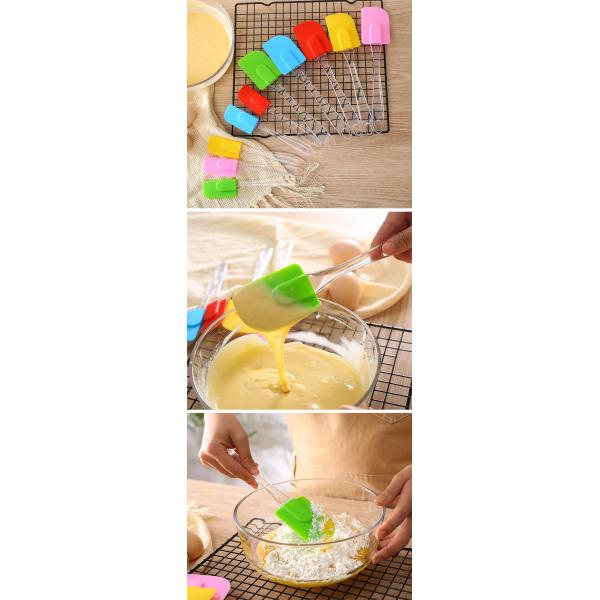 Hygienic Solid Coating Food Grade Silicone Spatula Set