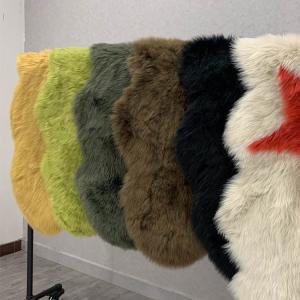 30KG Faux Sheepskin Cushion Pads For Chair Dyed Pattern Custom