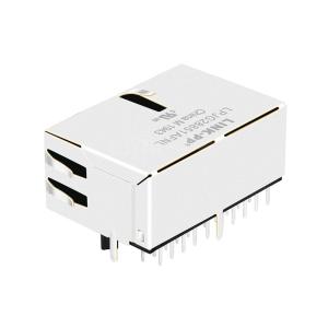 LPJG28851AFNL 10/100/1000 Base-T Tab Up Green/Green LED 1x2 Port RJ45 Integrated