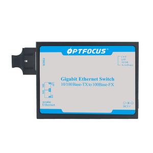 Durable 10 / 100M Fiber Optic Ethernet Switch 1310nm With LED Indicators