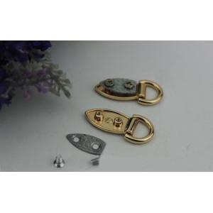 Decorative hardware metal zinc alloy ligh gold 11.5 mm handbag straps buckle