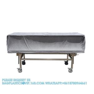 High Quality Stainless Steel Material Mortuary Trolley With Cover For Funeral