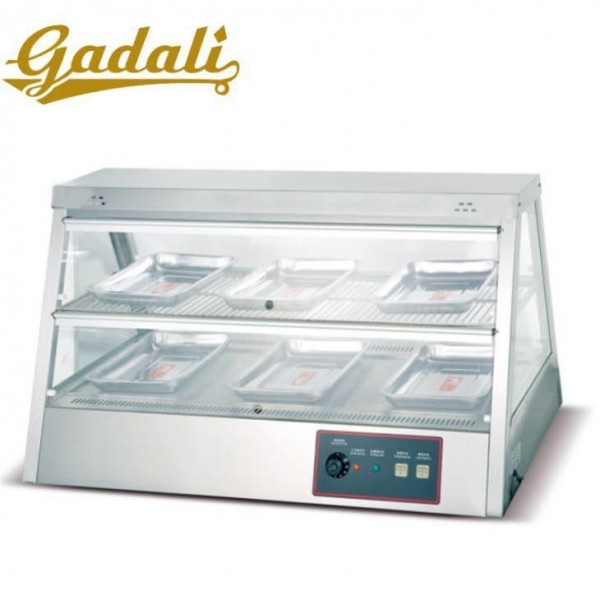Quality 1800w Chicken Warmer Cabinet , Glass Bakery Display Case 26x35cm Pan wholesale