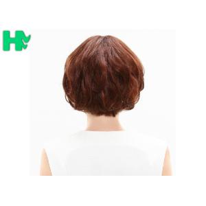 250g Kanekalon Fiber Wigs With Bang , Heat Resistant Pure Color Short Wave Wig
