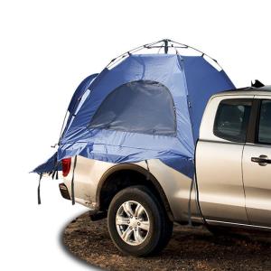 China 210*165*176CM Blue 210D Polyester Waterproof Automatic Fiberglass Frame Pick Up Truck Tent on sale