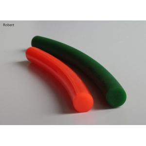 Green / Orange Color Polyurethane Round Drive Belt Rough / Smooth Surface