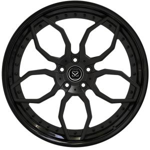 23x11 Custom 2-PC Forged Rims Gloss Black 5x130 For Porsche Cayenne 2020