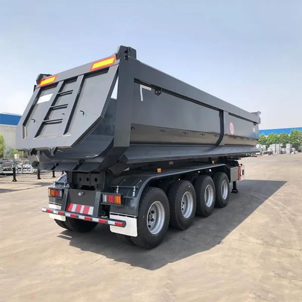 Quality 4-Axis HYVA Hydraulic Lift Cylinder Semi Trailer with Backflip U-Bucket Color Can Be Customized According To Customer Needs wholesale