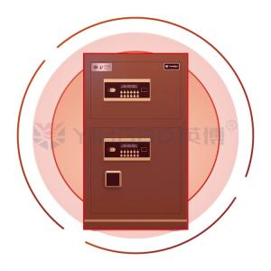 Dual Alarm Smart Electronic Digital Office Safe Box For Security H800mm