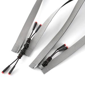 Cheap Long Chain Zipper Open End Atuo Lock Customized with Logo Zip Binder for Down Jacket Reflective Zipper for sale