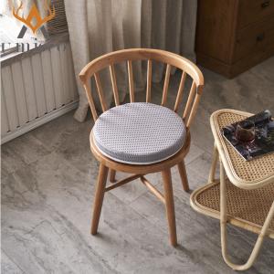 Grey Supportive Washable Seat Cushion With Cover Polyethylene Fiber Core