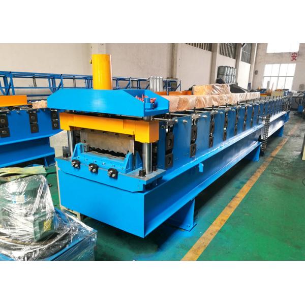 Composite Steel Deck Roll Forming Machine , Galvanized Mild Metal Deck Roll