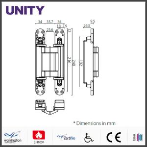 HAC216 Door Hinge Hardware for Public Building / Commercial Office