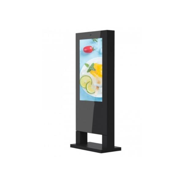 Windows OS Floor Standing LCD Advertising Display , Outdoor Digital Signs For