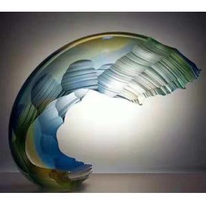 Cheap Colorful Indoor Decor Clear Luminous Wave Crystal for sale