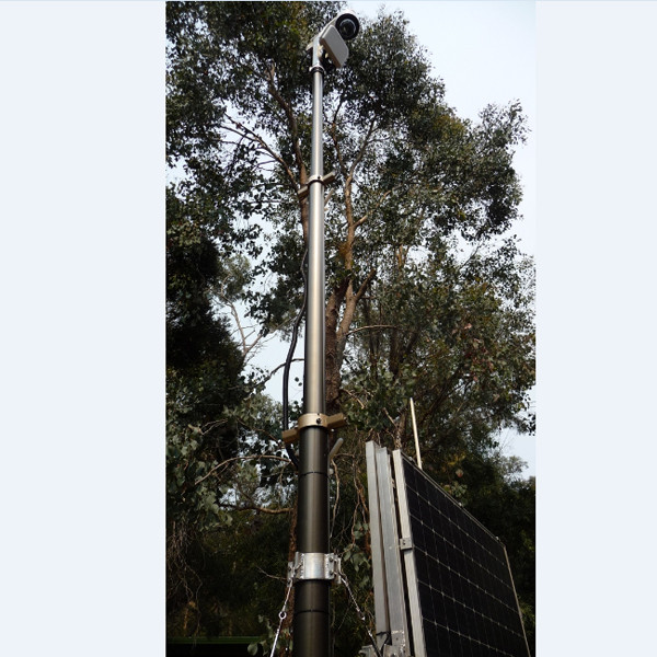 6m Security Camera Mounting Pneumatic Telescopic Masts-CCTV Telescopic Mast