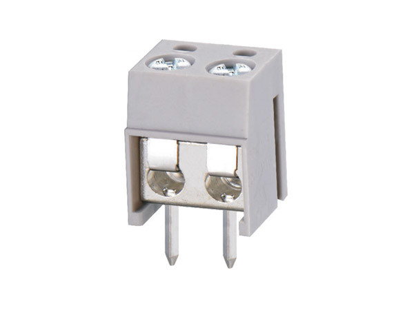2P Spliceable Wiring PCB Terminal Block Grey Pitch 5.0mm Horizontal Verticle