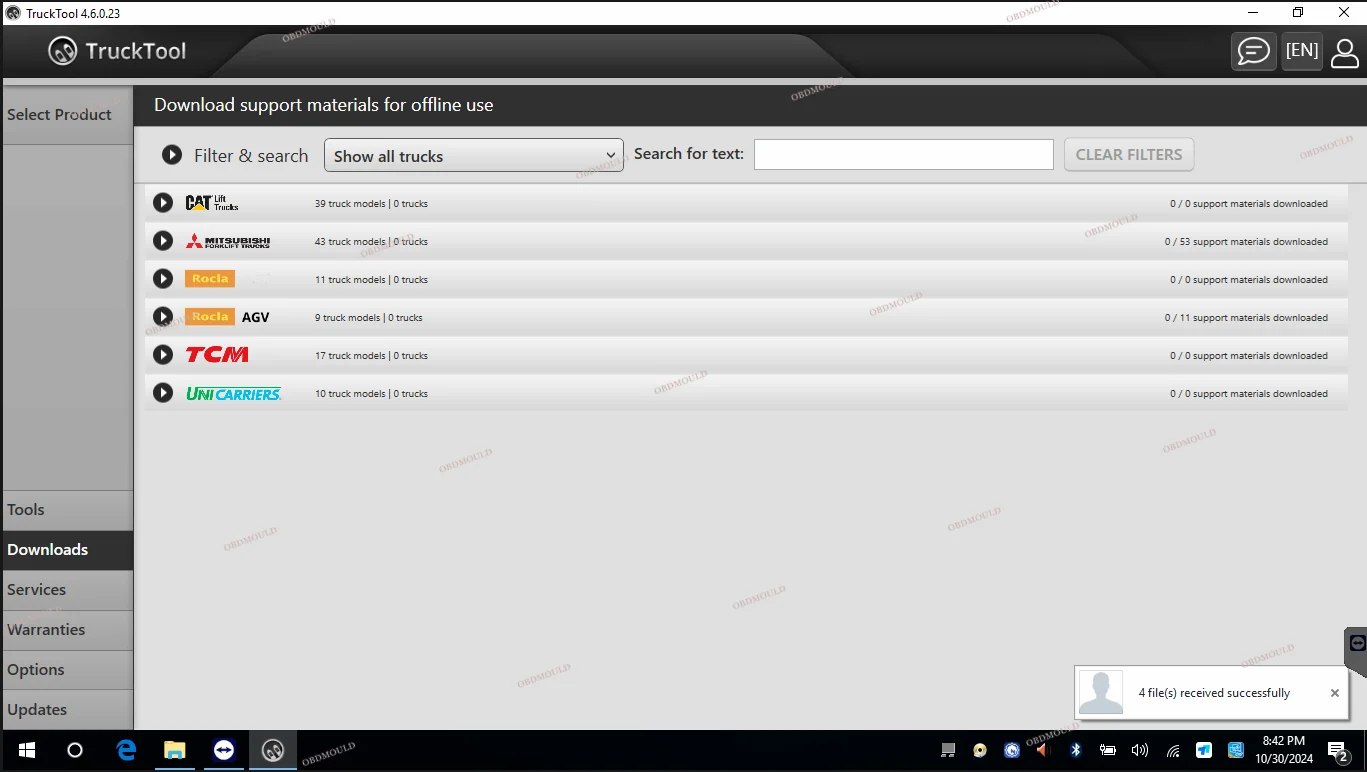 Universal Forklift Diagnostic Tool TruckTool For Resetting AGV Model Service Counter Wizard For MITSUBISHI, ET, TCM, UNI