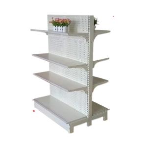 Factory Custom Fashionable gondola rack double sided shelves