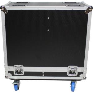 Aluminum Flight Speakers Case Wheeled Flight Case For Two Line Array Speakers