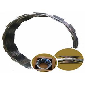 BTO-22 Galvanized Razor Barbed Wire Easy Install Safe Protect For Building Wall