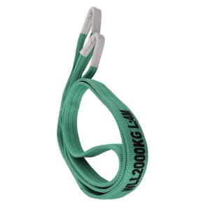 China Woven Pattern Polyester Webbing Sling 2T Polyester Lifting Slings With Two Eyes on sale