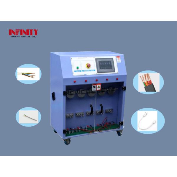 PLC Control Five Stations Wire Pull Testing Machine For Swing Folding Resistance