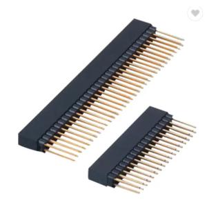 DIP Single Double Rows Au Flash 2.54mm Pitch Female PCB Connector PC104 PA6T
