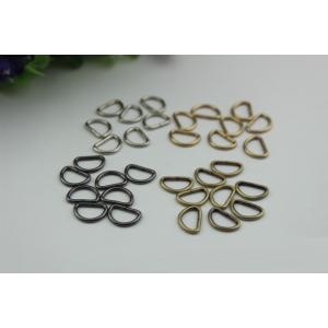 China OEM cheaper metal wire iron D-ring,10mm metal d ring with 1.5mm thickness on sale