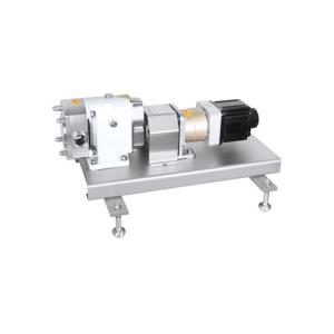 TUL-23 High Purity lobe rotary pump with servo motor for transfer chocolate with