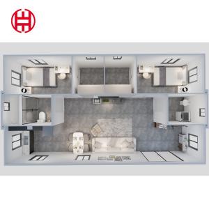 Sandwich Panel Portable Prefabricated Modular Expandable Container House Villa