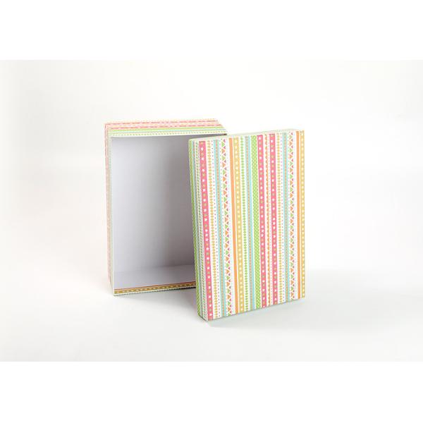Silk Packaging Apparel Packaging Box With Lids Colorful Cardboard