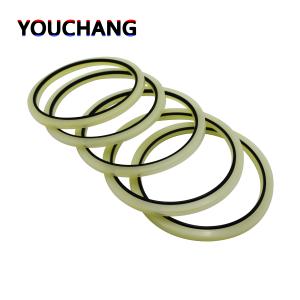 Cheap PU POM Hby Buffer Seal Yellow Excavator Track Adjuster Oil Seal For Commercial Vehicles for sale