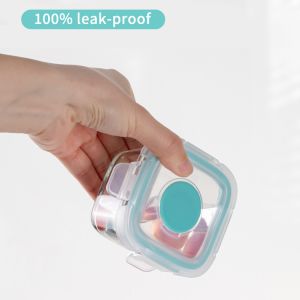 120ml 130ml 160ml Mini Glass Food Container and Baby Food Storage Container with