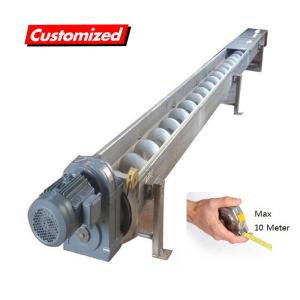 Easy Operation Tubular Screw Auger Conveyor Customized Flexible Spiral Conveyor