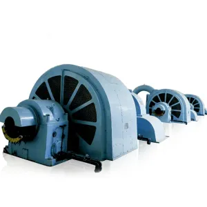 6-10kV Rated Voltage Pelton Wheel Turbine Generator with Cast Iron/Stainless