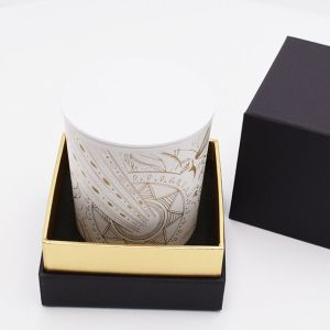 Factory Wholesale Custom New Design logo square Luxury Perfume Candle Jars With