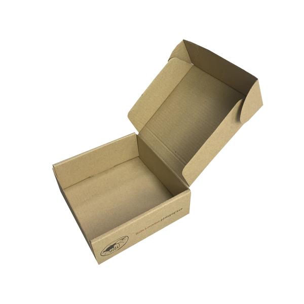 Customs Corrugated Kraft Paper Box , Folding T Shirt Packaging Box