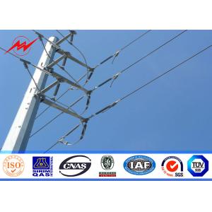 Round Multi - Pyramidal 10m Distribution Line Steel Power Pole Class 3