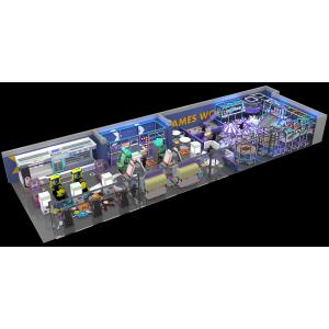 Kids Interactive Indoor Commercial Athletic Playground Plastic Double Slide for