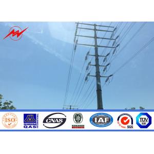China 9M 300 DAN High Voltage Power Transmission Poles 6mm Thickness Galvanized Burial Type on sale