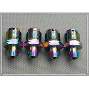 TC4 Titanium Alloy Parts Rear Caliper Bleed Nipple M8 X 1.25mm Pitch PVD Color