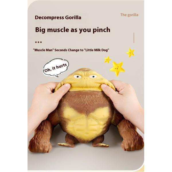 Children's Pinch Toy Gorilla Vent Pinch Slow Rebound Toy Decompression Sand Molding Soft Glue