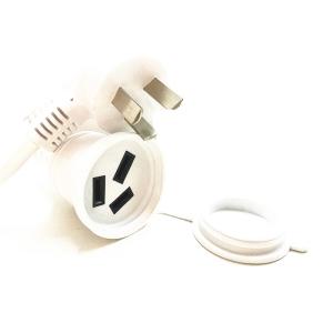 Deluxe 10A exchange to 16A 3pin white extension power cable 0.5m-10m copper